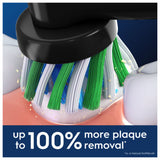 Oral-B black electric toothbrush replacement heads 4 count, imported from the UK