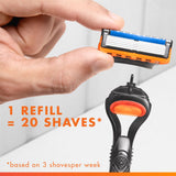 Gillette Fusion5 razor refills for men - British product