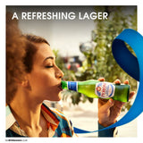 Peroni Nastro Azzurro lager beer 10x330ml bottles, imported from the UK