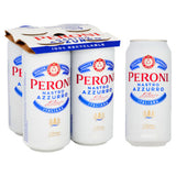 Peroni Nastro Azzurro Italian beer 4x440ml cans - British product