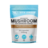 Holland & Barrett Vita London 6-in-1 Advanced Mushroom Complex Capsules with Lions Mane 1755mg 60 Capsules- Buy online at McGrocer