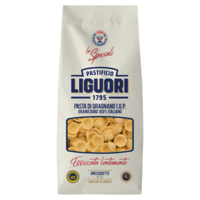 Pastificio Liguori orecchiette pasta 500g, imported from the UK