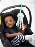 JoJo Maman Bébé blue octopus rattle toy 19cm, imported from the UK