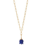 Annoushka yellow gold and lapis tulip charm (British brand)