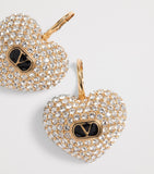 Valentino Garavani Crystal Coeur Royal earrings - British product