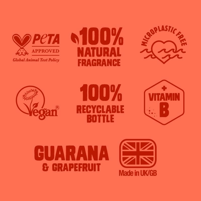 Original Source shower gel Guarana Grapefruit 400ml, imported from the UK