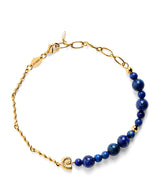 Harrods Anni Lu Gold-Plated Deep Blue Bracelet 16.5-21cm- Buy online at McGrocer