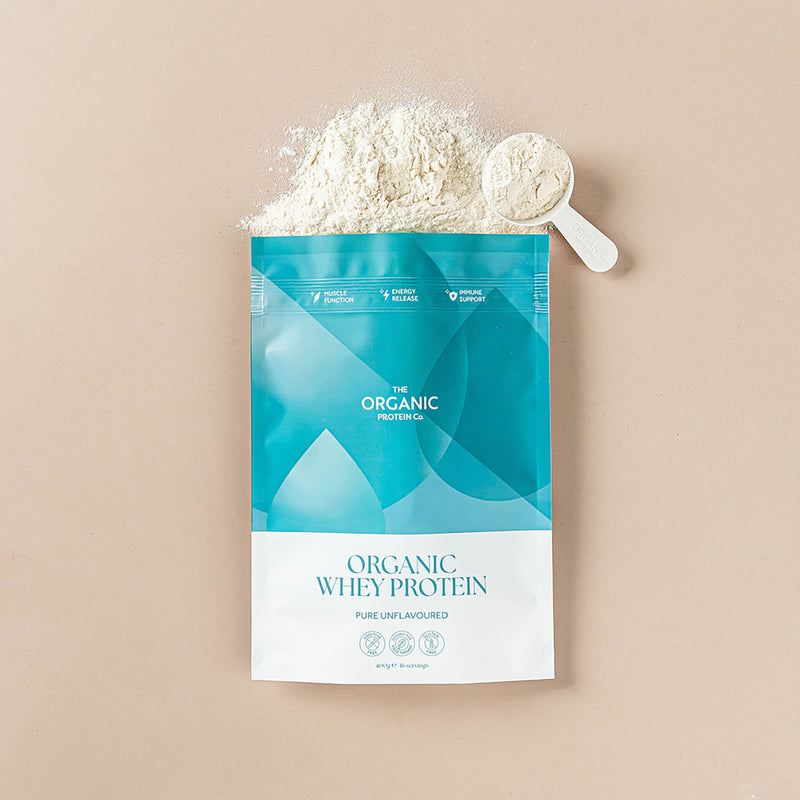 The Organic Protein Co. organic whey protein unflavoured 400g (British brand)
