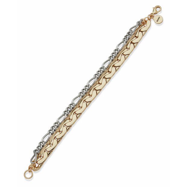 DKNY two-tone chain bracelet (British brand)