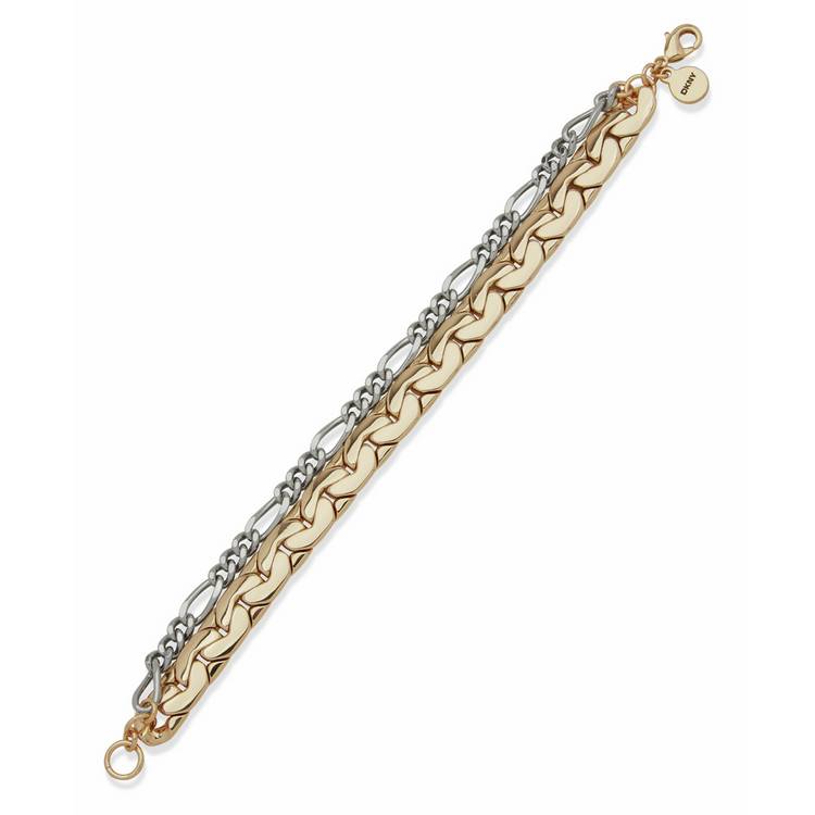 DKNY two-tone chain bracelet (British brand)
