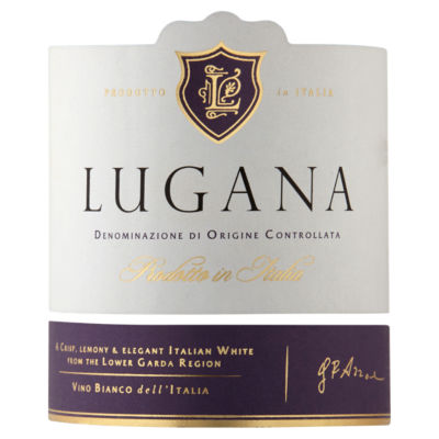 Lugana white wine 75cl, UK version