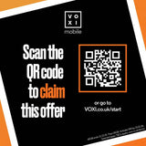 VOXI 100GB Pay As You Go SIM card, imported from the UK