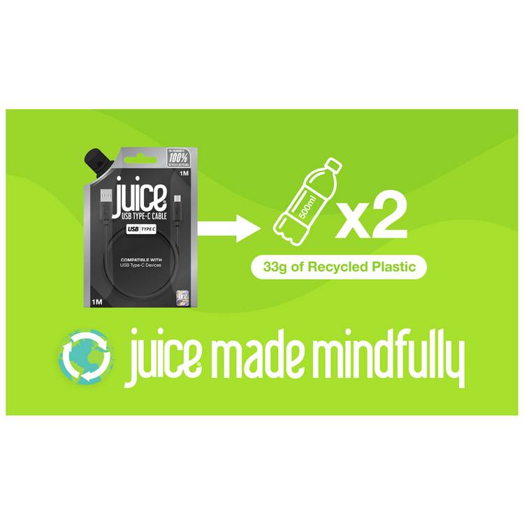 Juice USB Type C charging cable 1m, imported from the UK