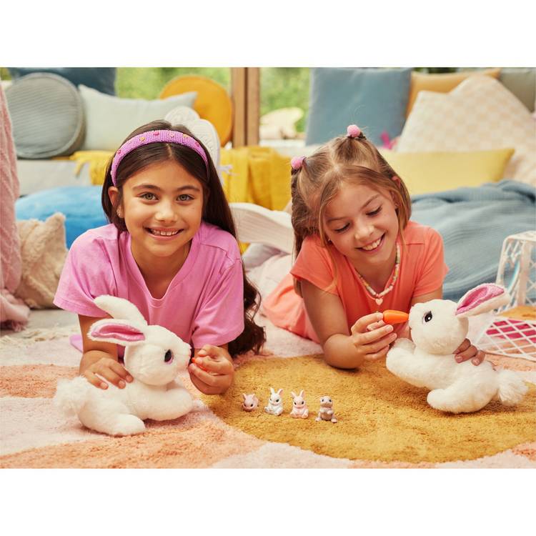 Pets Alive Mommy Bunny interactive toy with baby bunnies - British product