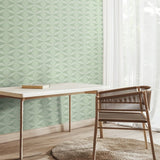 Hoopla Walls Sunray Diamond mint green wallpaper roll 50cm x 10m (British brand)