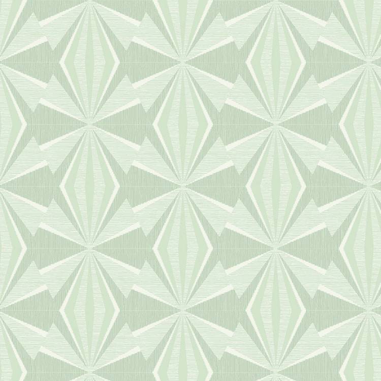 Hoopla Walls Sunray Diamond mint green wallpaper roll 50cm x 10m (British brand)