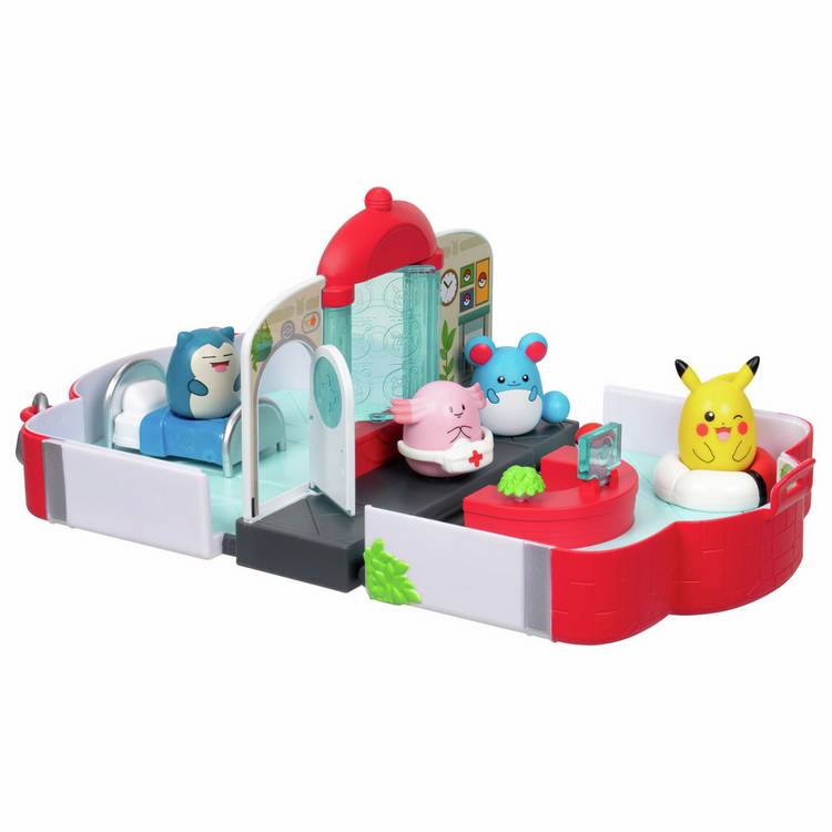 Squish-a-longs Pokémon Centre Playset with mini characters - British product