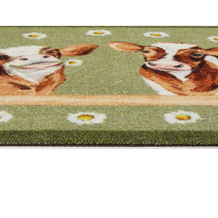 My Mat daisy cow short pile doormat 50x75cm, UK version