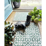 My Mat Harlequin Tile Green runner 50x150cm, imported from the UK