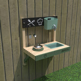 Plum Play Splash & Mash mud kitchen wall-mounted, imported from the UK