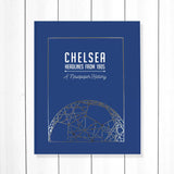 Football history newspaper book A3 tan leatherette - British product