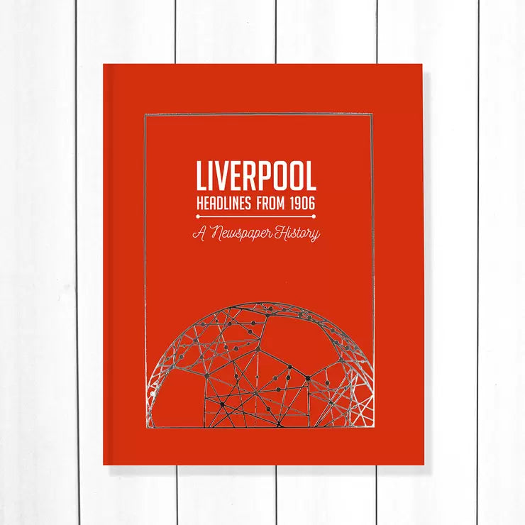 Football history newspaper book A3 tan leatherette - British product
