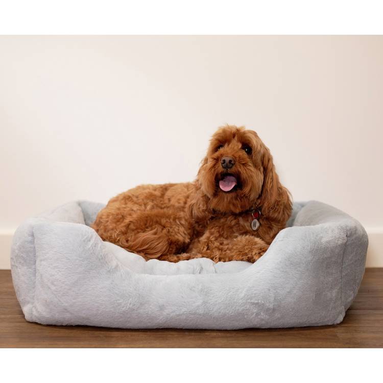 Rosewood Fur Box Bed blue large, imported from the UK