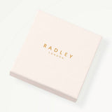 Radley gold plated heart and pearl charms bangle, imported from the UK