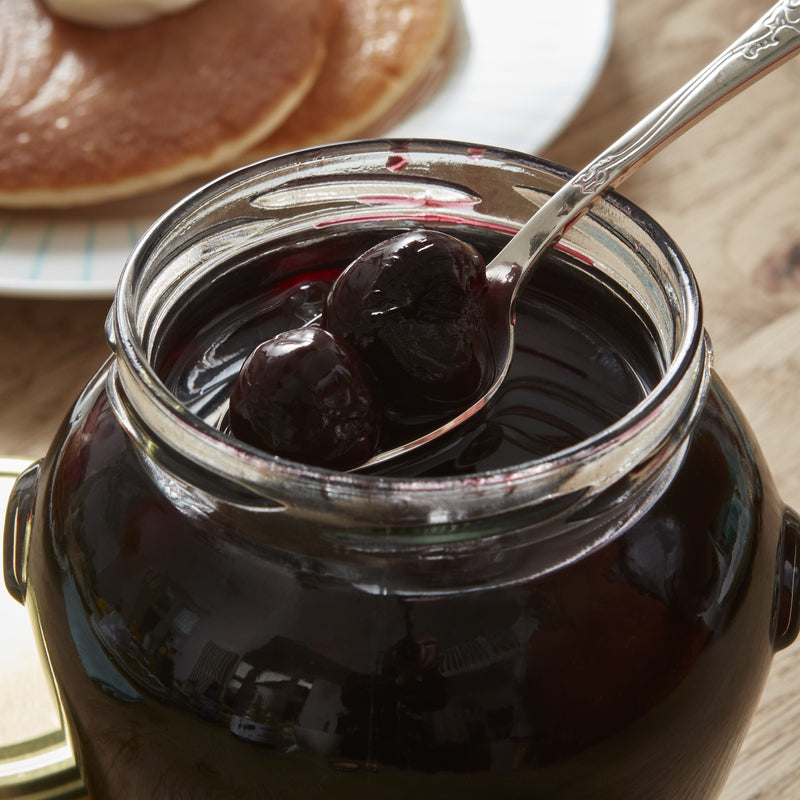 Cherries in Kirsch fruit compote 600g jar, imported from the UK