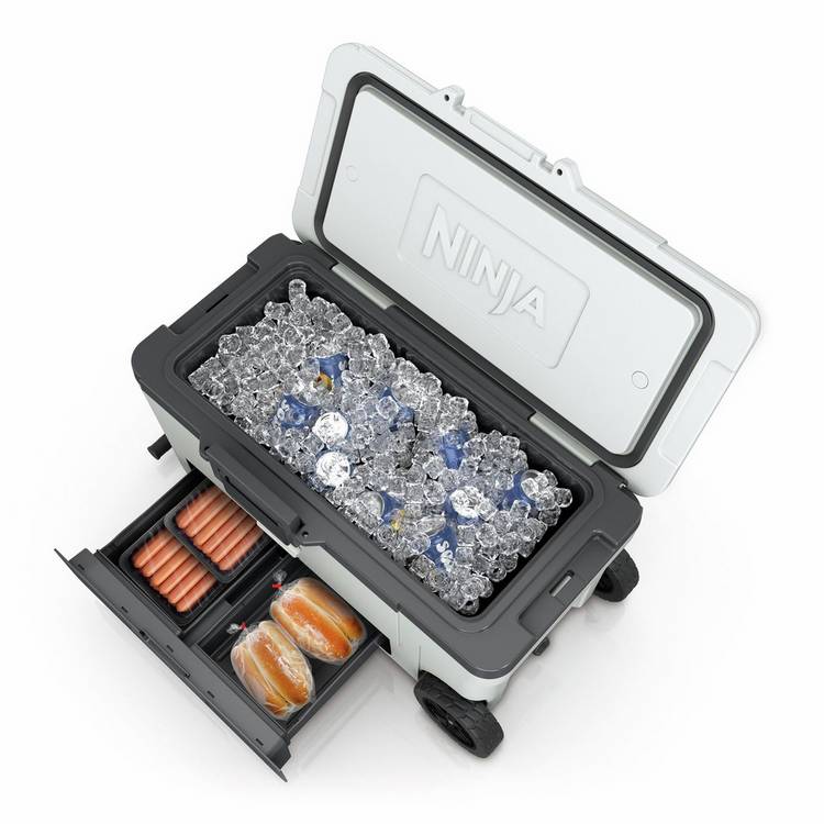 Ninja FrostVault Wheeled Cooler 65QT, imported from the UK