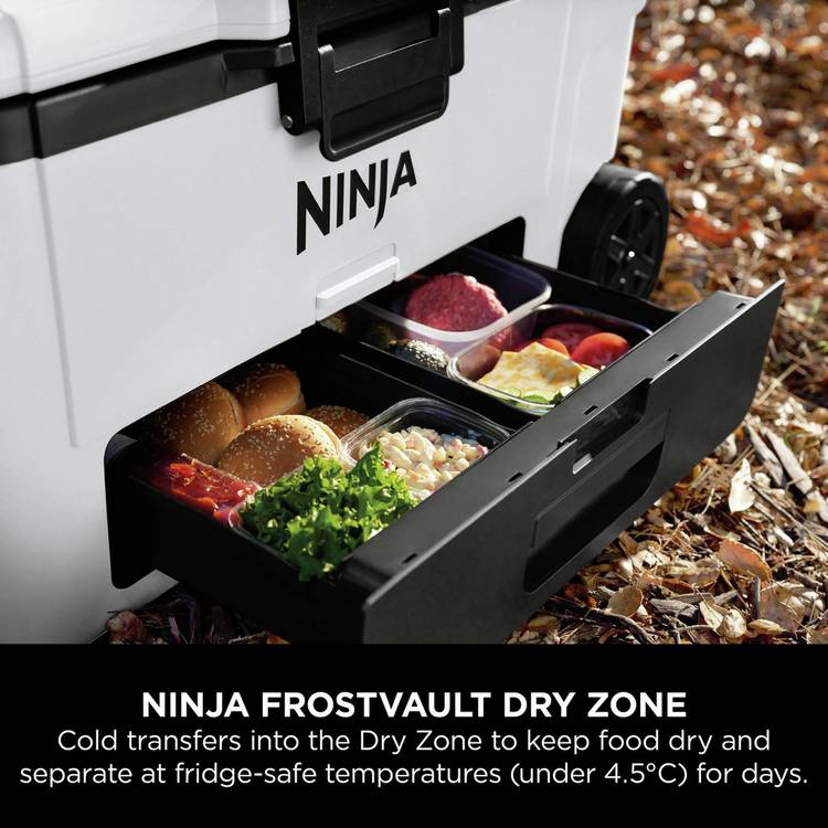 Ninja FrostVault Wheeled Cooler 65QT, imported from the UK