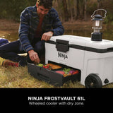 Ninja FrostVault Wheeled Cooler 65QT, imported from the UK