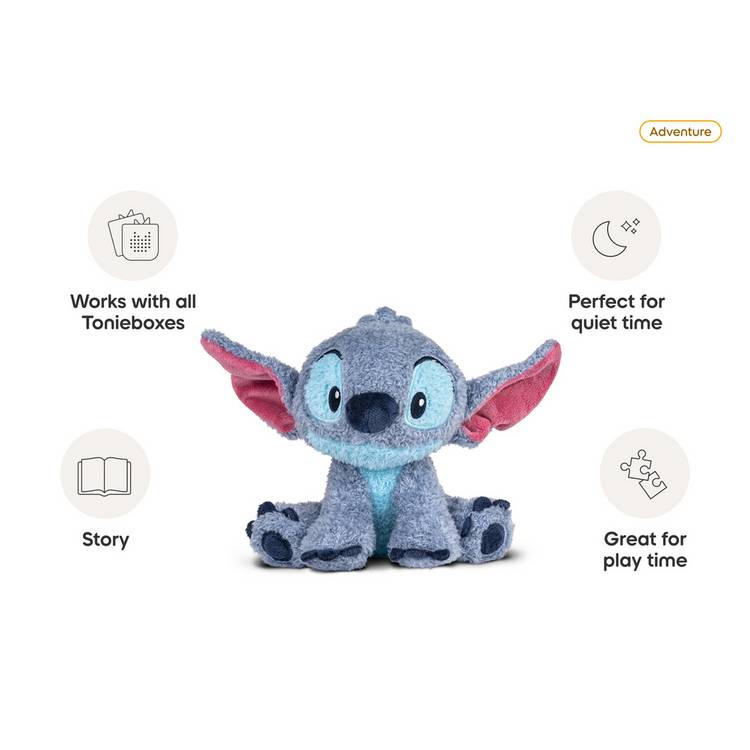 Tonies Disney Stitch Audio Cuddle soft fleece character - British product