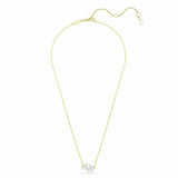 Swarovski gold-tone heart pendant necklace with zirconia stones - British product