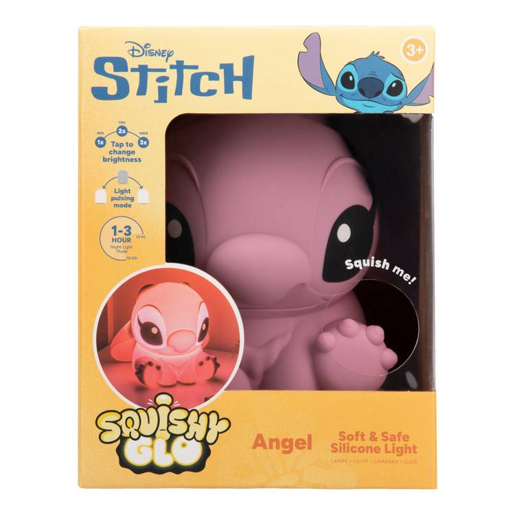 Lilo & Stitch Angel SquishyGlo silicone lamp 14.5cm - British product