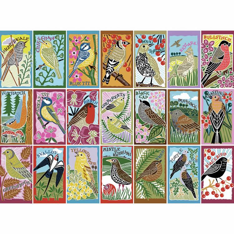 RSPB British Songbirds 1000 piece jigsaw puzzle (British brand)