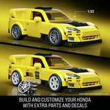 Mattel Hot Wheels buildable car '07 Honda S2000 1:32 scale (British brand)