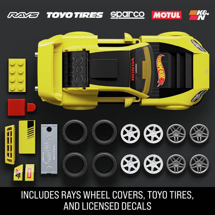 Mattel Hot Wheels buildable car '07 Honda S2000 1:32 scale (British brand)
