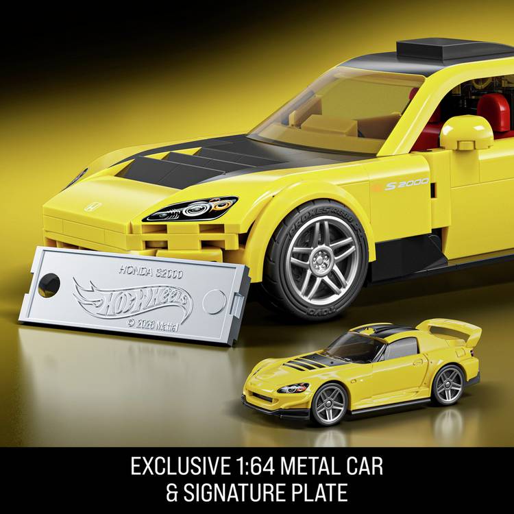 Mattel Hot Wheels buildable car '07 Honda S2000 1:32 scale (British brand)