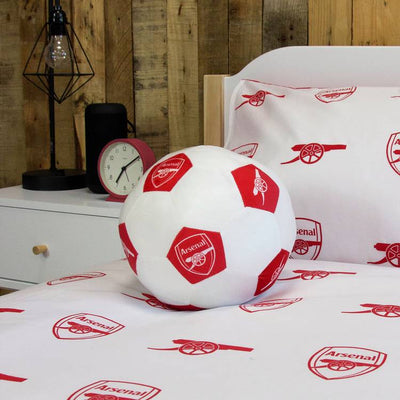 Argos Arsenal FC Football Shaped Cushion White - 25cm- Buy online at McGrocer