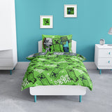 Minecraft Kids Grey Bedding Set - Double