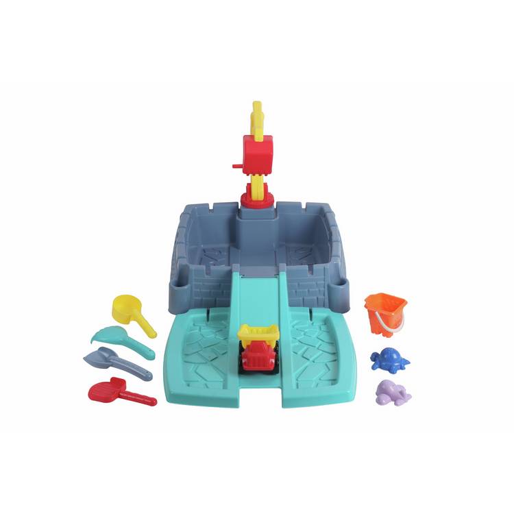 Chad Valley sandbox game with spades buckets digger (British brand)