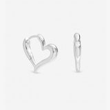 Argos Inicio Silver Plated Polished Heart Hoop Earrings- Buy online at McGrocer