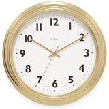 Acctim Clayton analogue wall clock gold 40cm, UK version