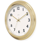 Acctim Clayton analogue wall clock gold 40cm, UK version