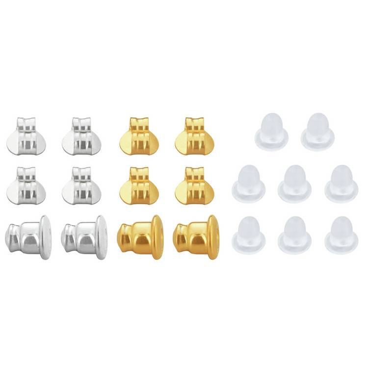 Revere mix pack of earring backs 10 pairs - British product