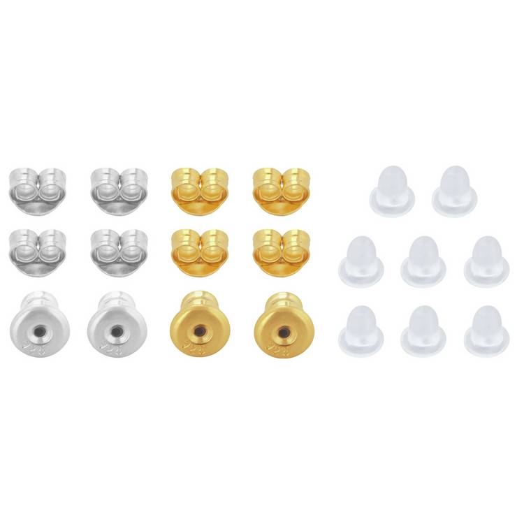 Revere mix pack of earring backs 10 pairs - British product