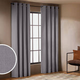 Argos Habitat With Linen Blackout Eyelet Curtain Dove Grey 117x137cm- Buy online at McGrocer