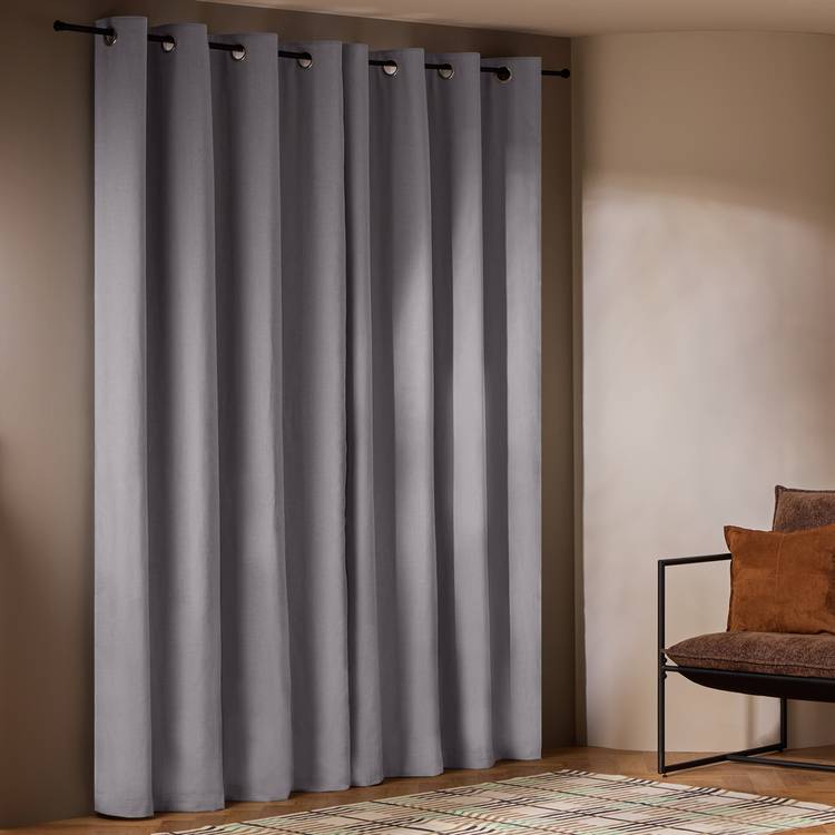 Habitat blackout eyelet curtain dove grey 117x137cm - British product