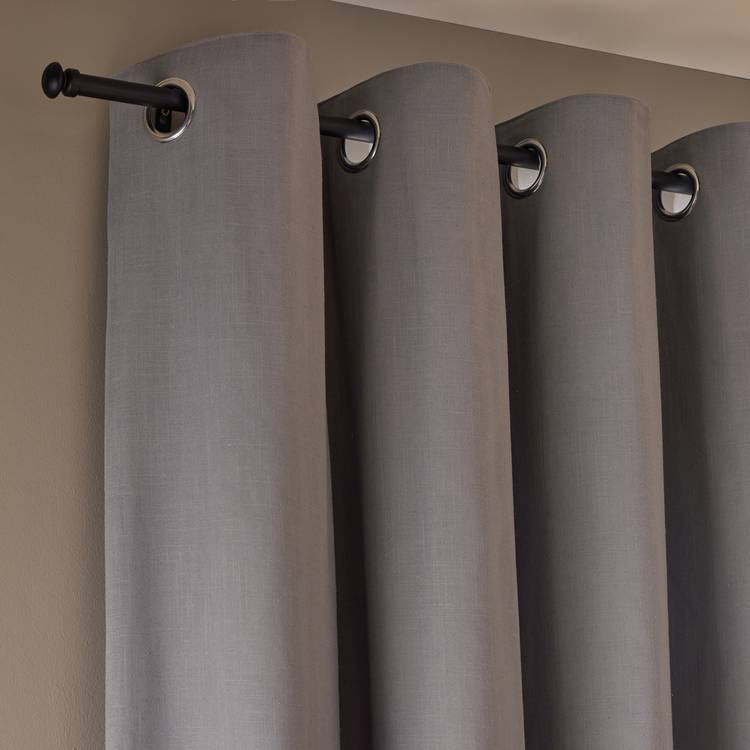 Habitat blackout eyelet curtain dove grey 117x137cm - British product